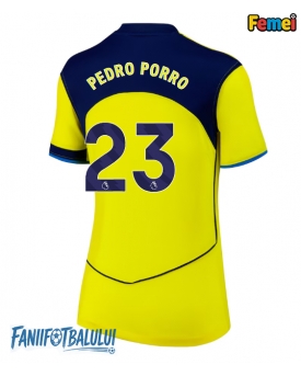 Tottenham Hotspur Pedro Porro #23 Tricou Fotbal Replică 2025-26 Femei Treilea